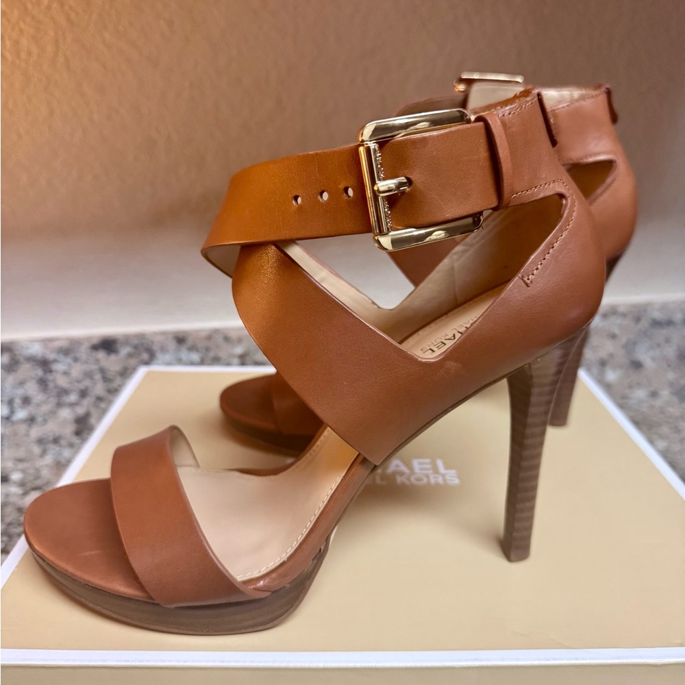 Michael Kors Brown Strappy Heels
